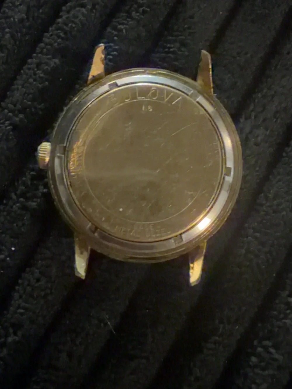 Bulova Gold-Tone Round Quartz Watch Head